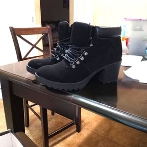 Autumn/ Winter Ashley Stewart Black Heel Boots Size 12w